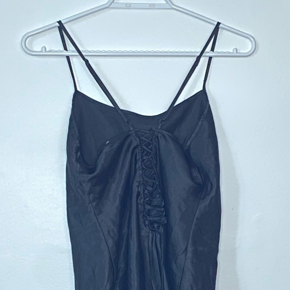 Black Silk Tank Top - Medium - Picture 2 of 3